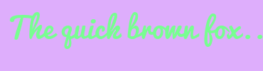 Image with Font Color 78FE91 and Background Color DEAEFC